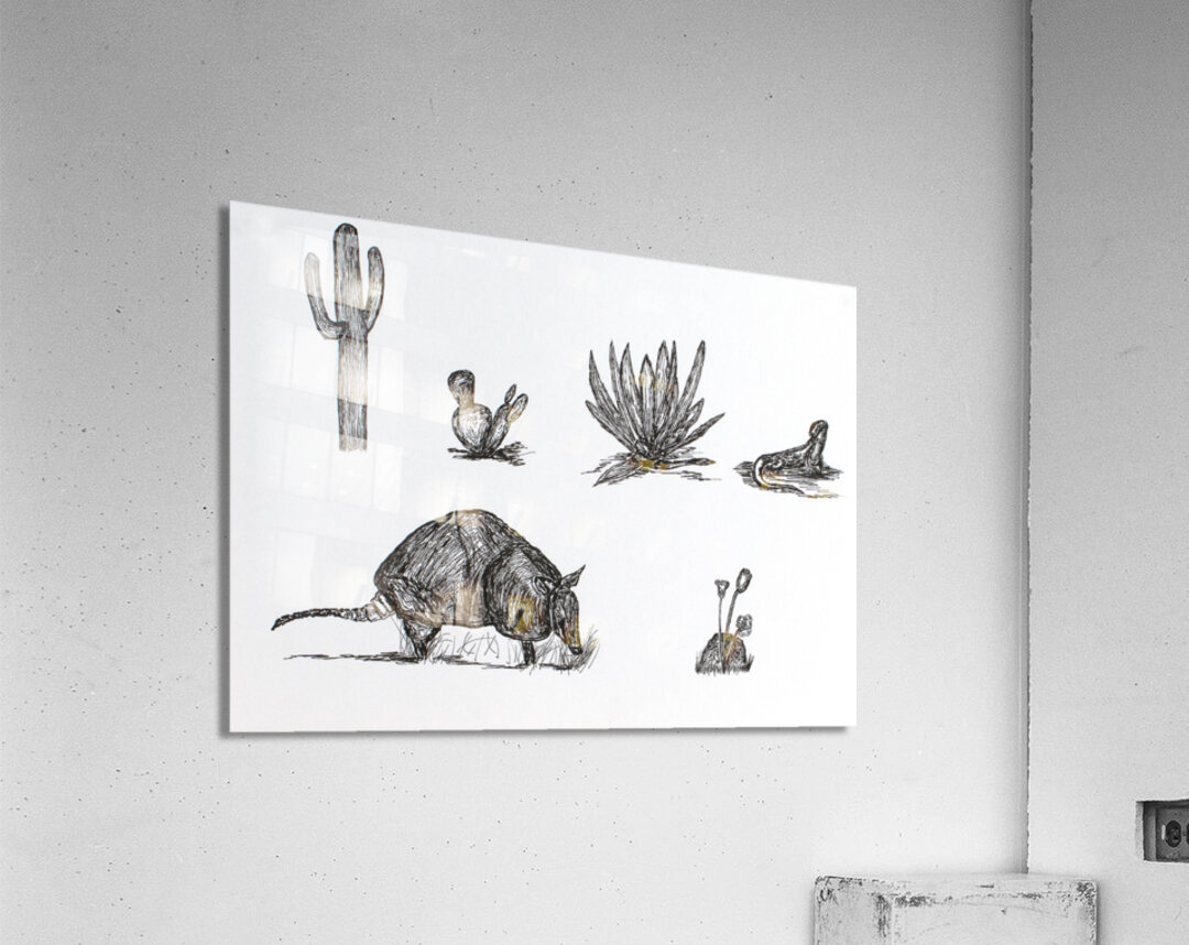 Desert Animals Acrylic Print