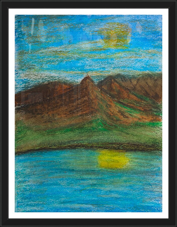 Mountain Sunset Picture Frame Printing